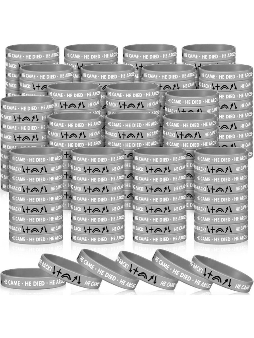 400 Pcs Christian Religious Bracelets - Tetelestai Inspirational Jewelry Set